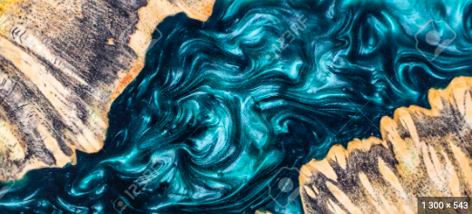 Plateau table en résine époux