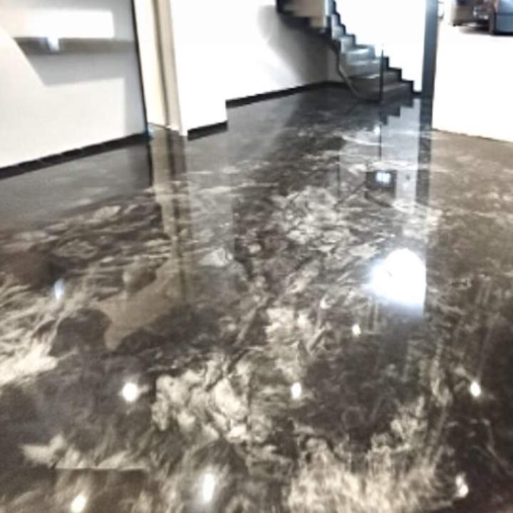 Sol intérieur en résine Epoxy Les Alpilles